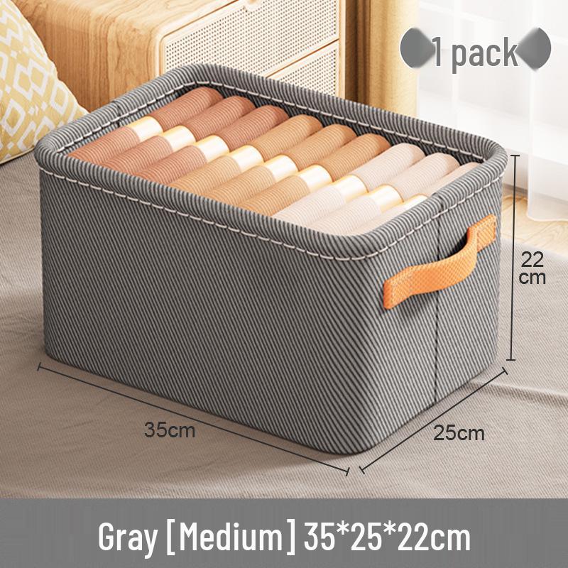 Thickened Fabric Clothes & Sundries Storage Basket Thickened Fabric Storage Basket with Steel Frame
Thickened Fabric Clothes & Sundries Storage Basket Thickened Fabric Storage Basket with Steel Frame