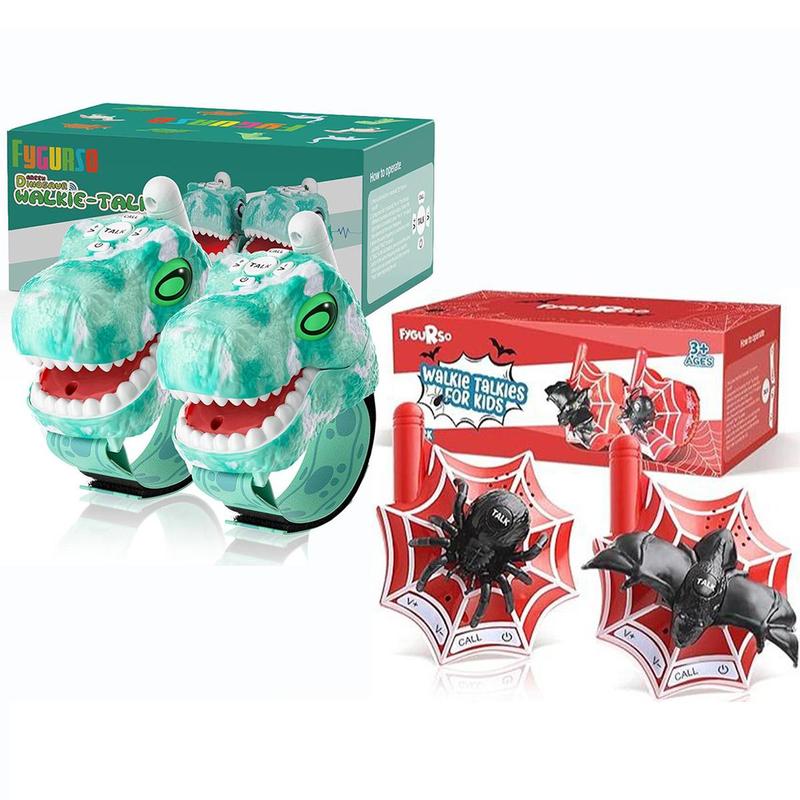 Fygurso Dinosaur Walkie Talkies for Kids 3280 Ft 3 Channel Two-Way Walkie Talkies Dinosaur & Spider 2 Pack Audio Spy Device Multicolor dinosaur
Fygurso Dinosaur Walkie Talkies for Kids 3280 Ft 3 Channel Two-Way Walkie Talkies Dinosaur & Spider 2 Pack Audio Spy Device Multicolor dinosaur