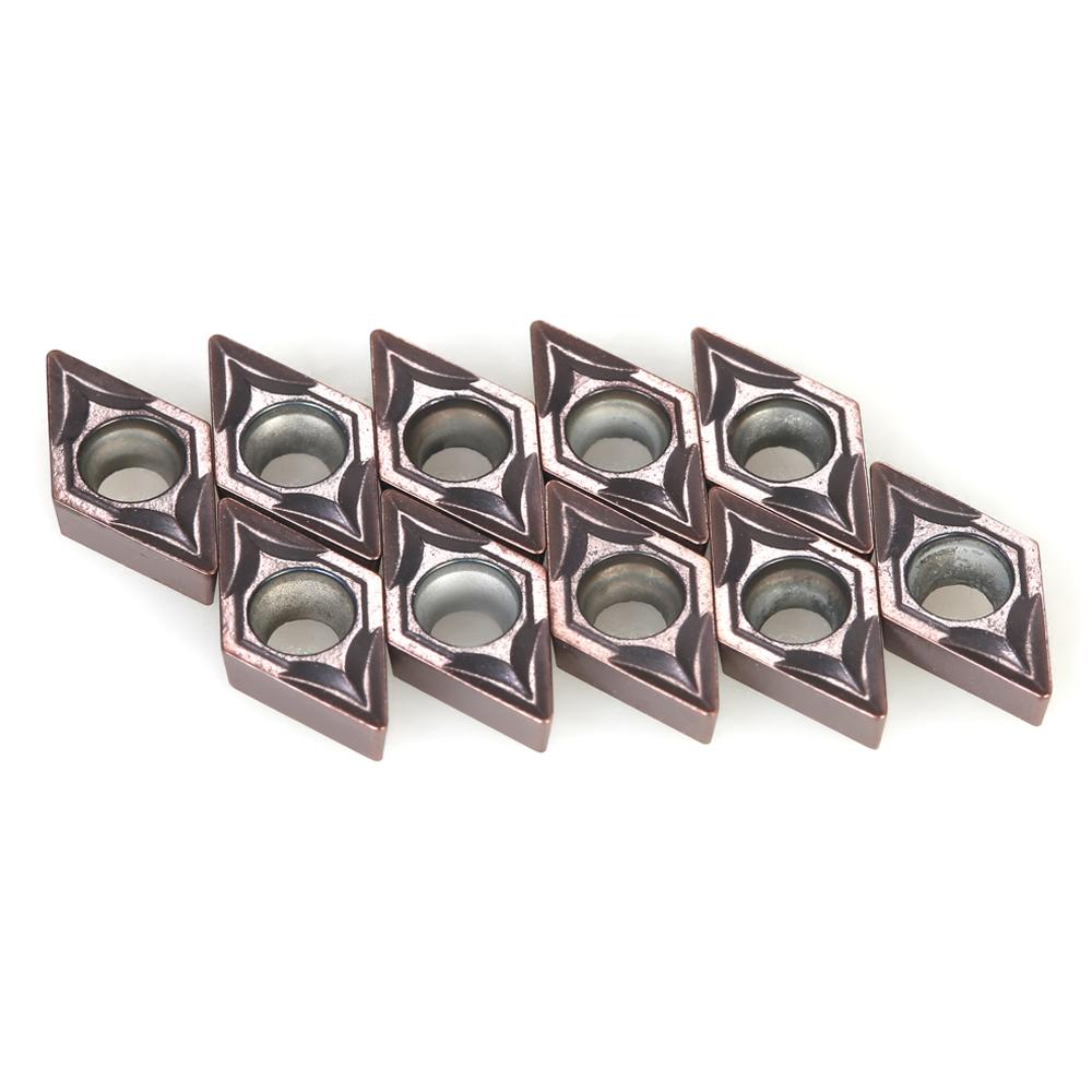 10pcs box DCMT070204 VP15TF DCMT21.51 Carbide Inserts CNC Lathe Blades Cutter Turning Tool
10pcs box DCMT070204 VP15TF DCMT21.51 Carbide Inserts CNC Lathe Blades Cutter Turning Tool