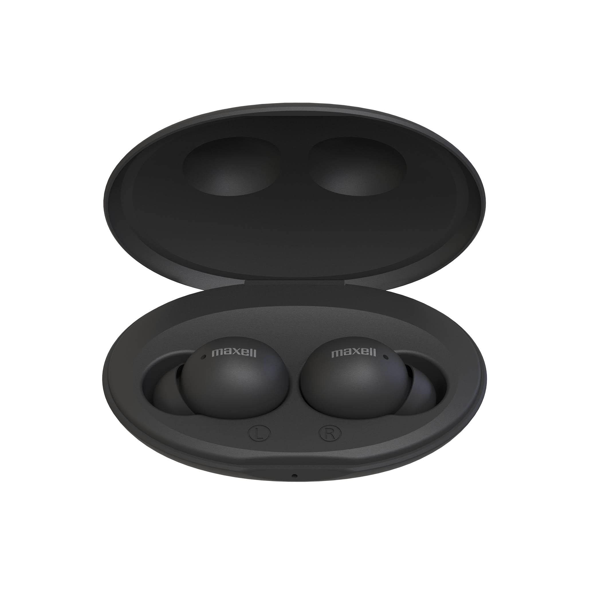 Maxell MXH-BTW400BK Bluetooth-enabled completely wireless in-ear headphones
Maxell MXH-BTW400BK Bluetooth-enabled completely wireless in-ear headphones
