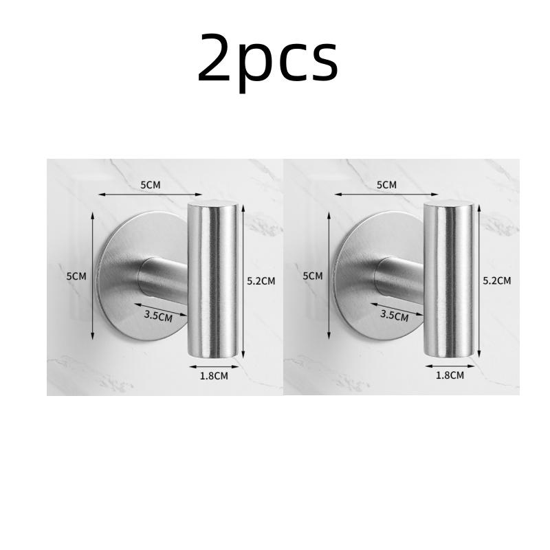 2PCS Adhesive Wall Hook Stainless Steel Robe Sticker Hooks Towel Coat Key Pants Hangers Bathroom Kitchen Storage Accessories
2PCS Adhesive Wall Hook Stainless Steel Robe Sticker Hooks Towel Coat Key Pants Hangers Bathroom Kitchen Storage Accessories