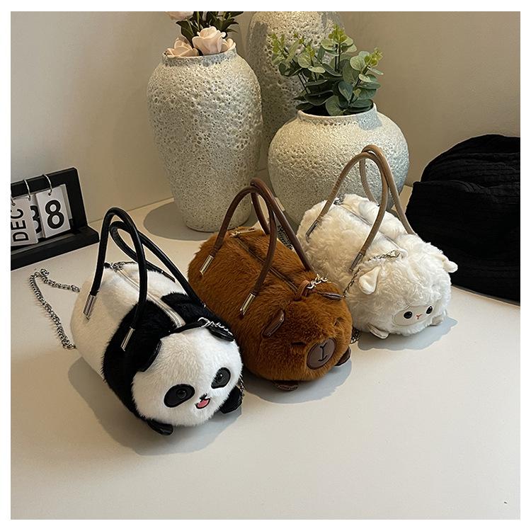 Plush Capybara Panda Crossbody Bag - Cute Fashion Chain Handbag for Girls 10 High, 10 Thick, 22 Wide
Plush Capybara Panda Crossbody Bag - Cute Fashion Chain Handbag for Girls 10 High, 10 Thick, 22 Wide