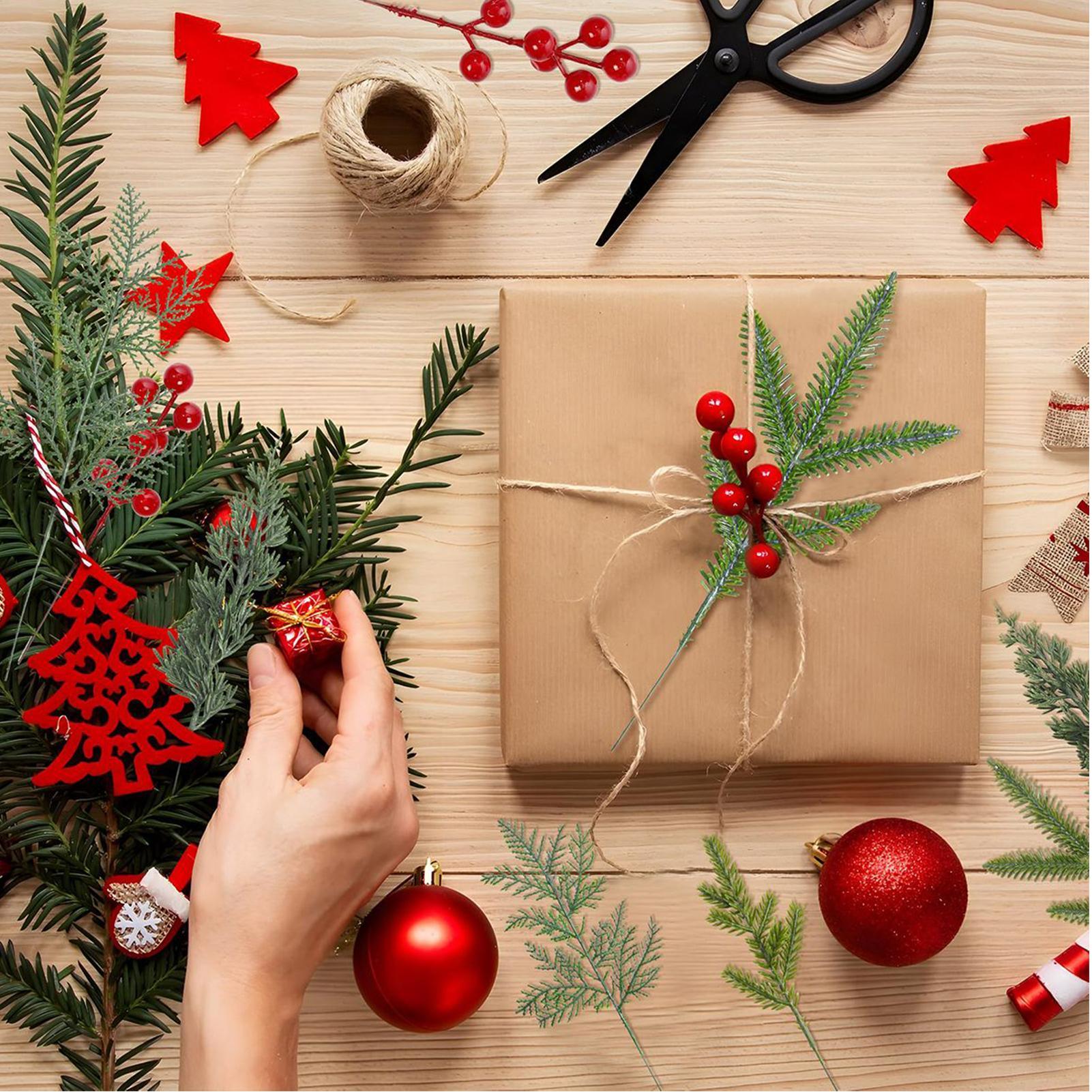60 Pieces Artificial Pine Branches Faux Christmas Decoration Green Branches And Red Holly Berries For Making Wreaths Decorating CN
60 Pieces Artificial Pine Branches Faux Christmas Decoration Green Branches And Red Holly Berries For Making Wreaths Decorating CN