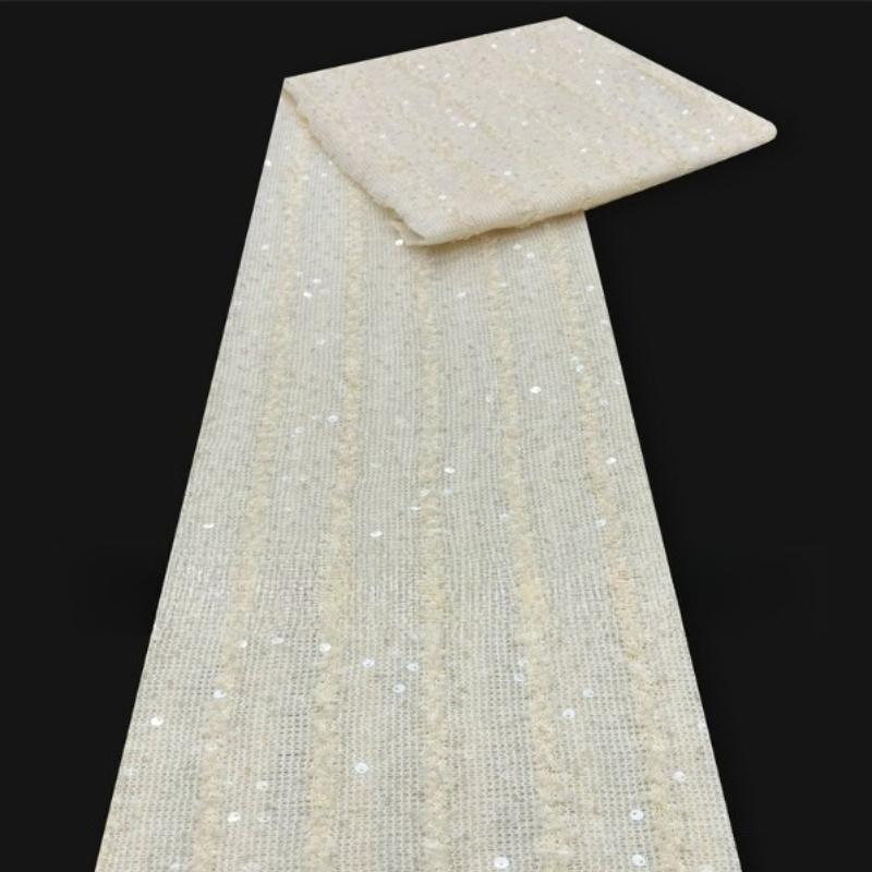 1 Yard 5mm Sequined 3D Vertical Stripe Embroidery Mesh Fabric for Handmade DIY Sewing Bridal Gowns Evening Wear Stage Costumes 1Yard абрикосовий
1 Yard 5mm Sequined 3D Vertical Stripe Embroidery Mesh Fabric for Handmade DIY Sewing Bridal Gowns Evening Wear Stage Costumes 1Yard абрикосовий