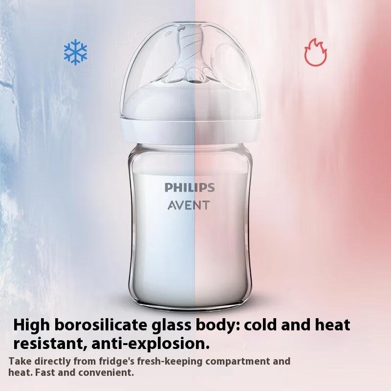 Philips glass baby bottle wide-caliber imitation breast milk anti-flatulence pacifier AVENT baby bottle SCF678/13-160ml 0-3 months 160ml белый
Philips glass baby bottle wide-caliber imitation breast milk anti-flatulence pacifier AVENT baby bottle SCF678/13-160ml 0-3 months 160ml белый