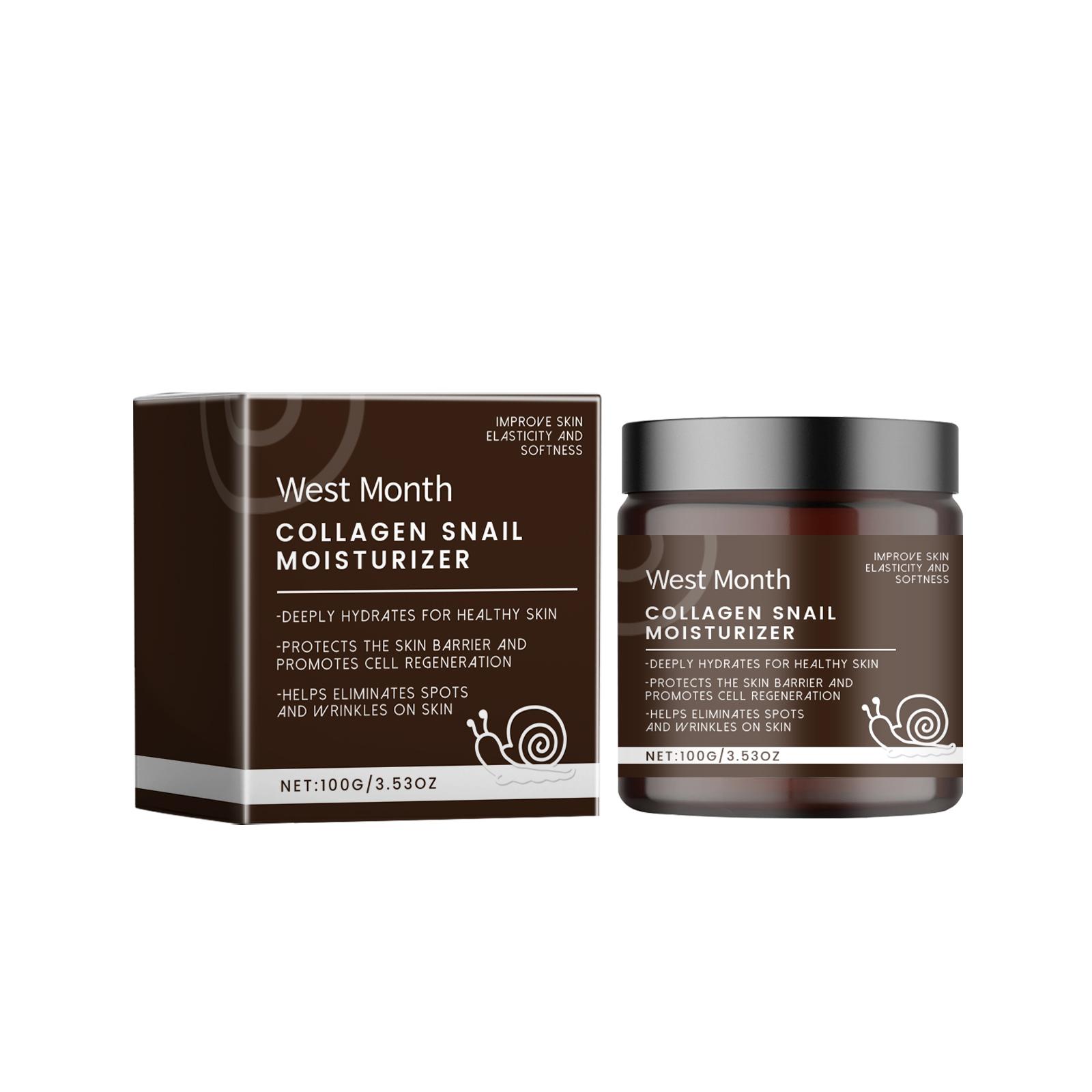 West Month Snail Moisturizing Cream (100g) Reduces scars, blemishes, and dark spots, nourishes and hydrates, brightening skincare essence cream
West Month Snail Moisturizing Cream (100g) Reduces scars, blemishes, and dark spots, nourishes and hydrates, brightening skincare essence cream
