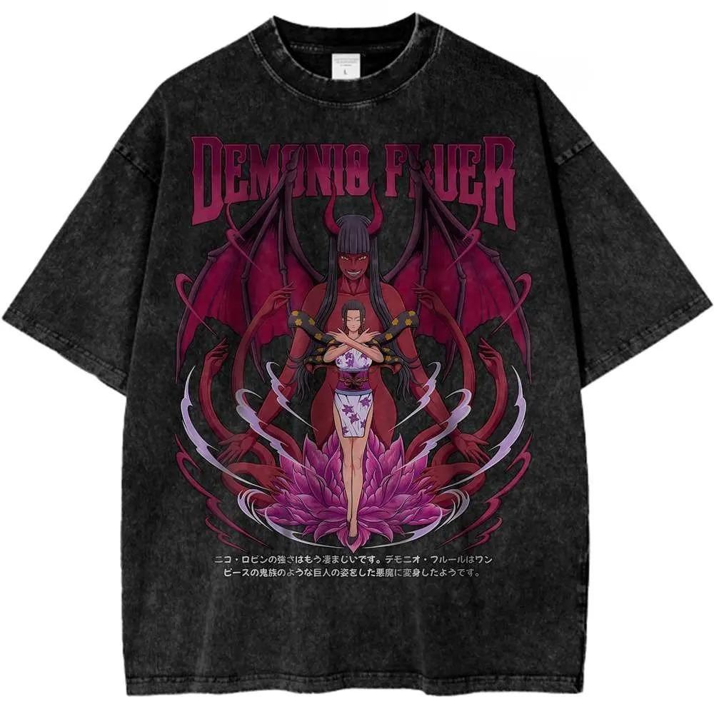 Hot Sale One Piece Nico Robin Graphic Print T-shirt Men Women Vintage Washed Cotton Summer New Tee Streetwear Y2K Fashion Loose Casual Oversized Top L
Hot Sale One Piece Nico Robin Graphic Print T-shirt Men Women Vintage Washed Cotton Summer New Tee Streetwear Y2K Fashion Loose Casual Oversized Top L
