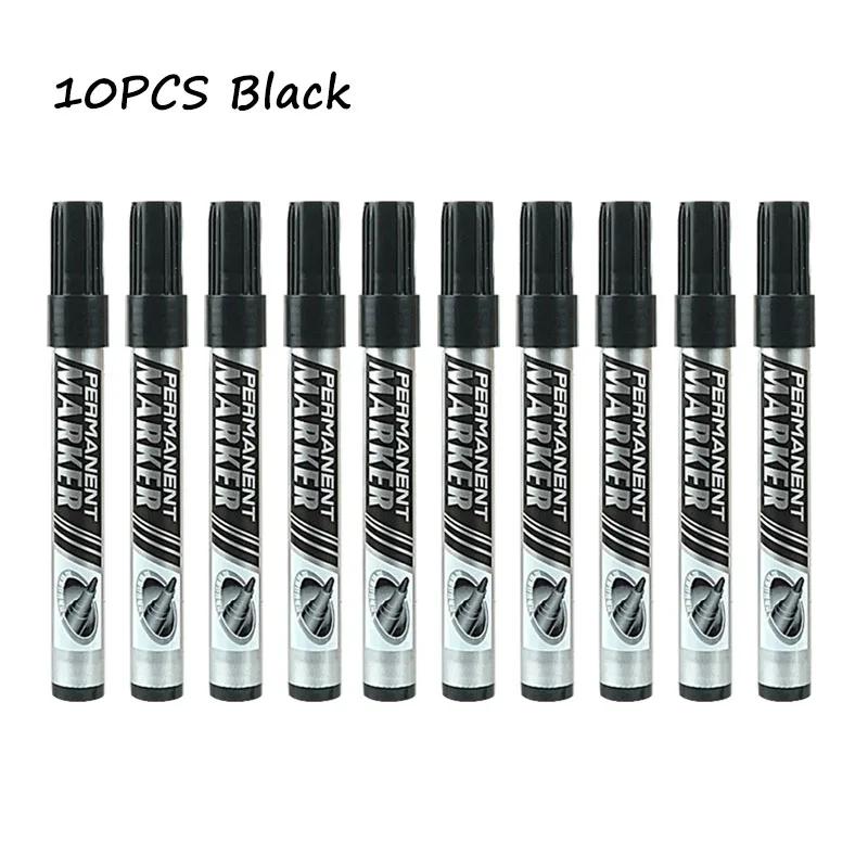 10pcs Permanent Marker Pens, Quick-drying Colors Marker Pens, Non-fading & Quick-drying For Wood, Glass, Metal (black Blue Red)
10pcs Permanent Marker Pens, Quick-drying Colors Marker Pens, Non-fading & Quick-drying For Wood, Glass, Metal (black Blue Red)