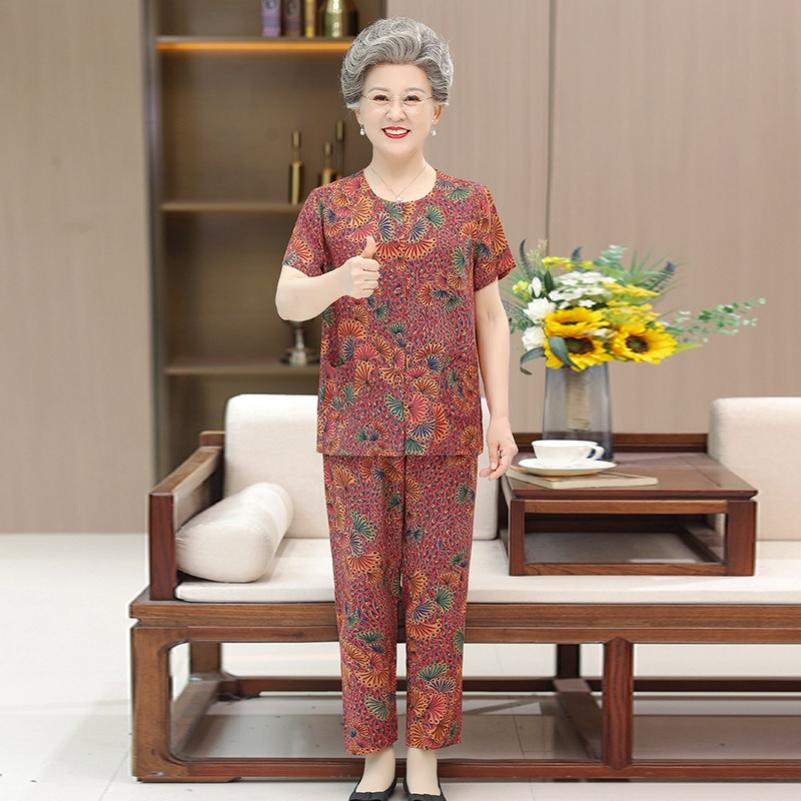 Cotton Silk Suit Women s Short-sleeved Cardigan Cotton Silk Two-piece Suit Summer 5XL
Cotton Silk Suit Women s Short-sleeved Cardigan Cotton Silk Two-piece Suit Summer 5XL