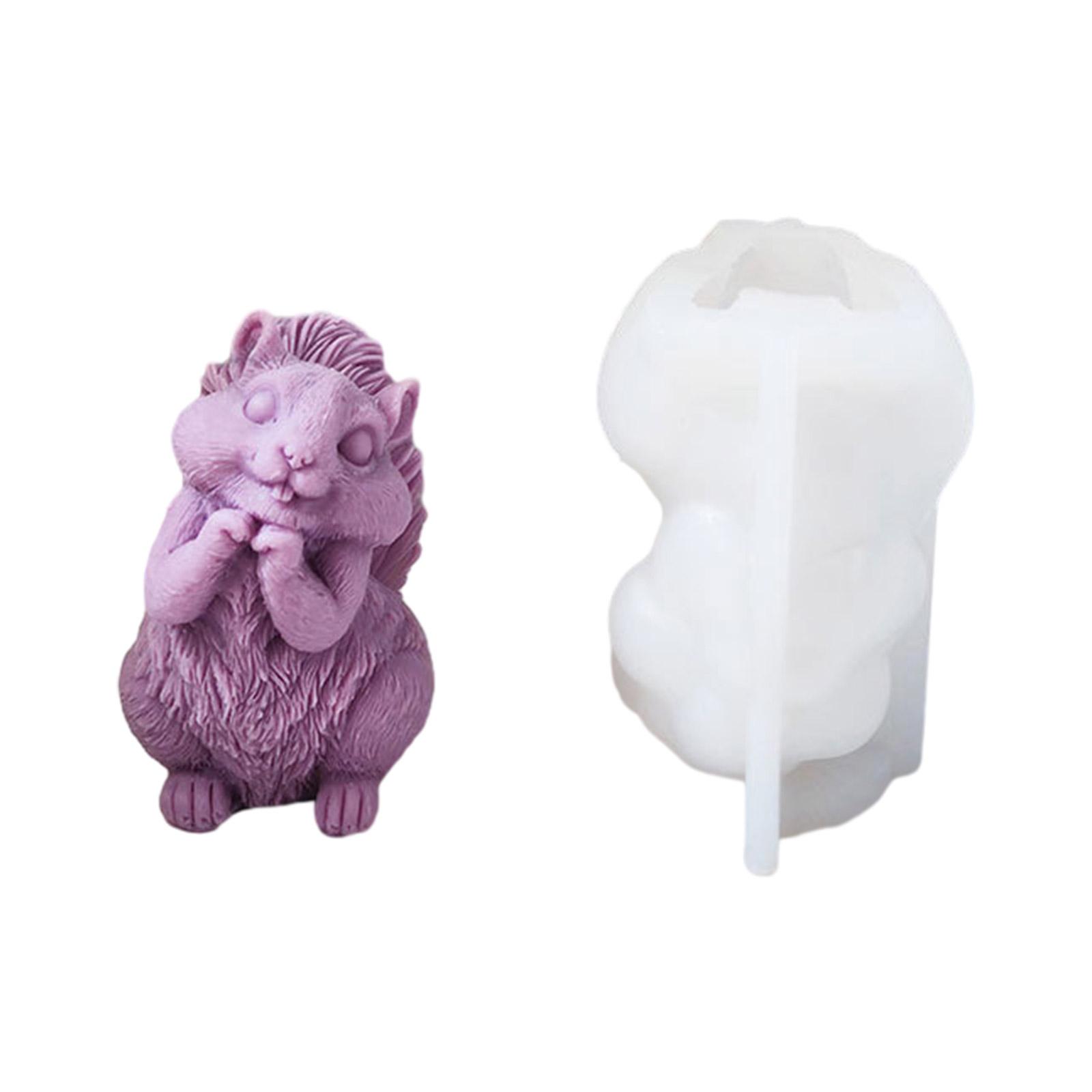 DIY Candle Silicone Mold Lovely Big-Tailed Squirrel Shaped Aromatherapy Candle Resin Epoxy Mould Craft Making Supplies
DIY Candle Silicone Mold Lovely Big-Tailed Squirrel Shaped Aromatherapy Candle Resin Epoxy Mould Craft Making Supplies