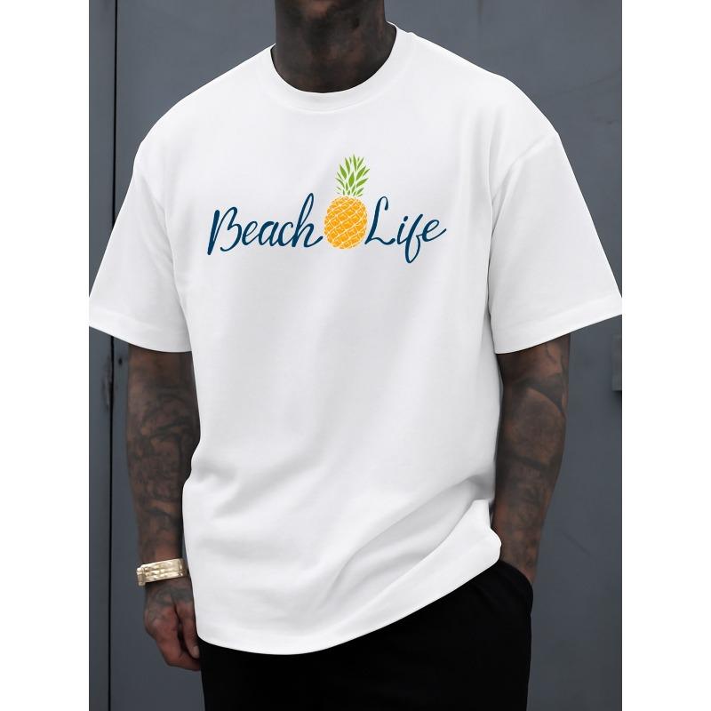 Beach Life Pineapple Tee for Men Comfortable Loose and Fashionable T-shirt Soft and Comfortable Daily and Hip-hop Street Style Outdoor Activity 4XL білий
Beach Life Pineapple Tee for Men Comfortable Loose and Fashionable T-shirt Soft and Comfortable Daily and Hip-hop Street Style Outdoor Activity 4XL білий