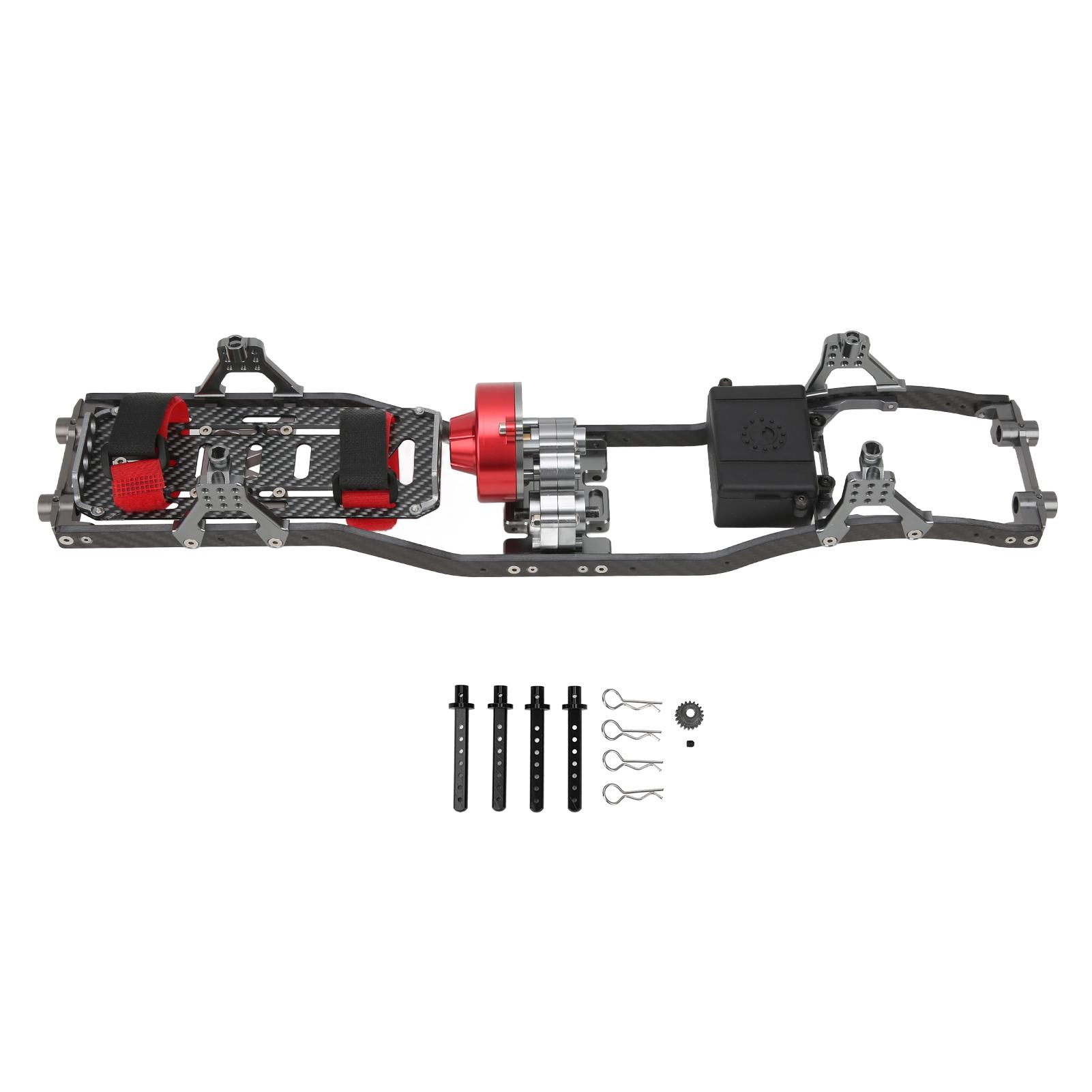313mm Wheelbase Prefixal Gear Box Metal Chassis Frame for Axial SCX10 110 RC Crawler Car
313mm Wheelbase Prefixal Gear Box Metal Chassis Frame for Axial SCX10 110 RC Crawler Car