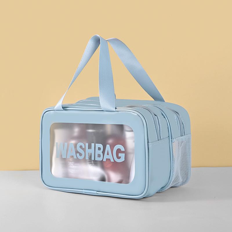 Multifunctional Dual Layer Pvc Wash Bag With Wet/dry Separation Large Capacity Makeup Bag Trendy Appearance
Multifunctional Dual Layer Pvc Wash Bag With Wet/dry Separation Large Capacity Makeup Bag Trendy Appearance