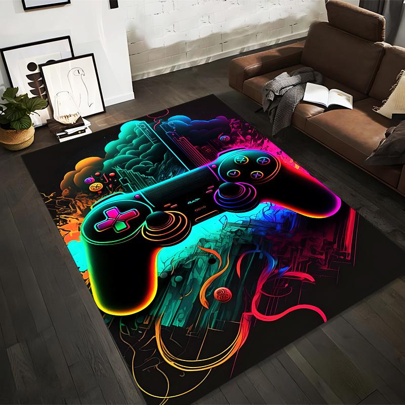 Neon Gaming Console Controller Design Carpet for Living Room Decor Suitable for use as an anti-slip for living room bedroom sofas 40x60cm( 15x23in )
Neon Gaming Console Controller Design Carpet for Living Room Decor Suitable for use as an anti-slip for living room bedroom sofas 40x60cm( 15x23in )