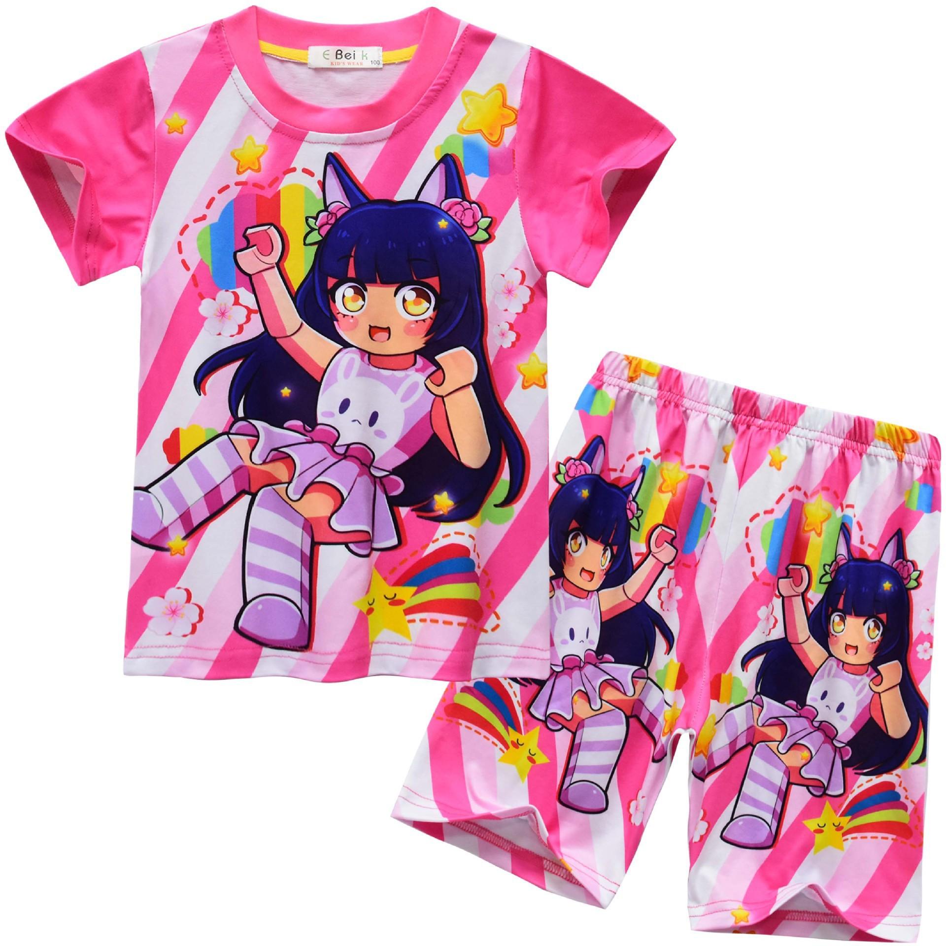 Cartoon Digital Printing Clothing, Middle-Aged Children S And Girls Short-Sleeved Loungewear Set 91128 110
Cartoon Digital Printing Clothing, Middle-Aged Children S And Girls Short-Sleeved Loungewear Set 91128 110