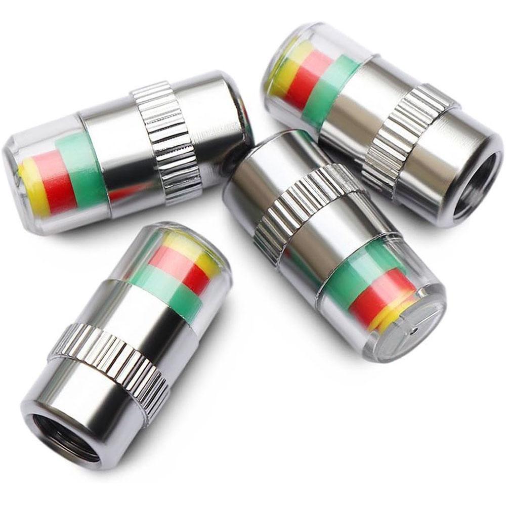 4Pcs 2.2Bar 32-to-35 PSI Car Tire Pressure Monitor Valve Stem Caps 2.4Bar 36PSI Sensor Indicator Easy to Read 3 Color Eye Alert
4Pcs 2.2Bar 32-to-35 PSI Car Tire Pressure Monitor Valve Stem Caps 2.4Bar 36PSI Sensor Indicator Easy to Read 3 Color Eye Alert