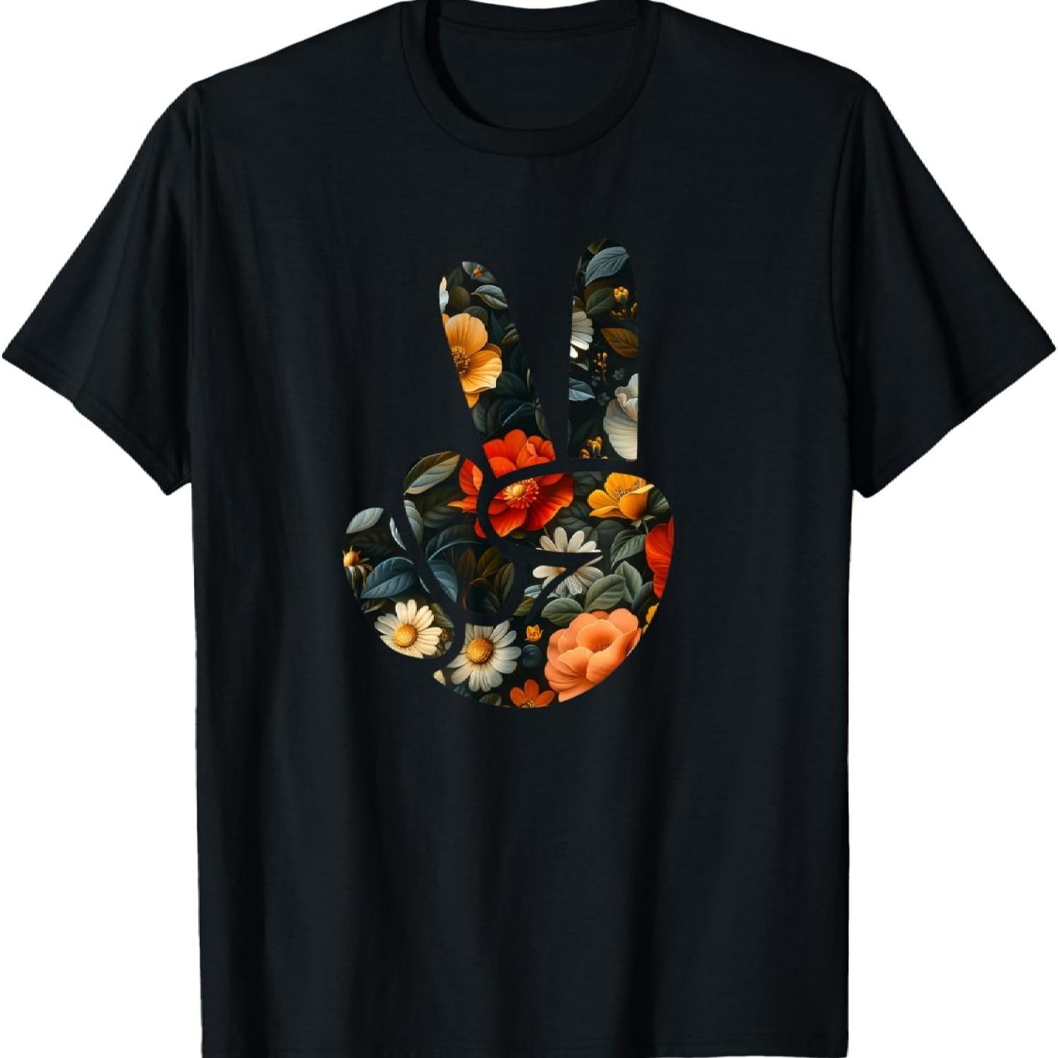 Elegant Silhouette Wildflowers Floral Peace Sign Hand T-Shirt(19) XXXXXL чорний
Elegant Silhouette Wildflowers Floral Peace Sign Hand T-Shirt(19) XXXXXL чорний
