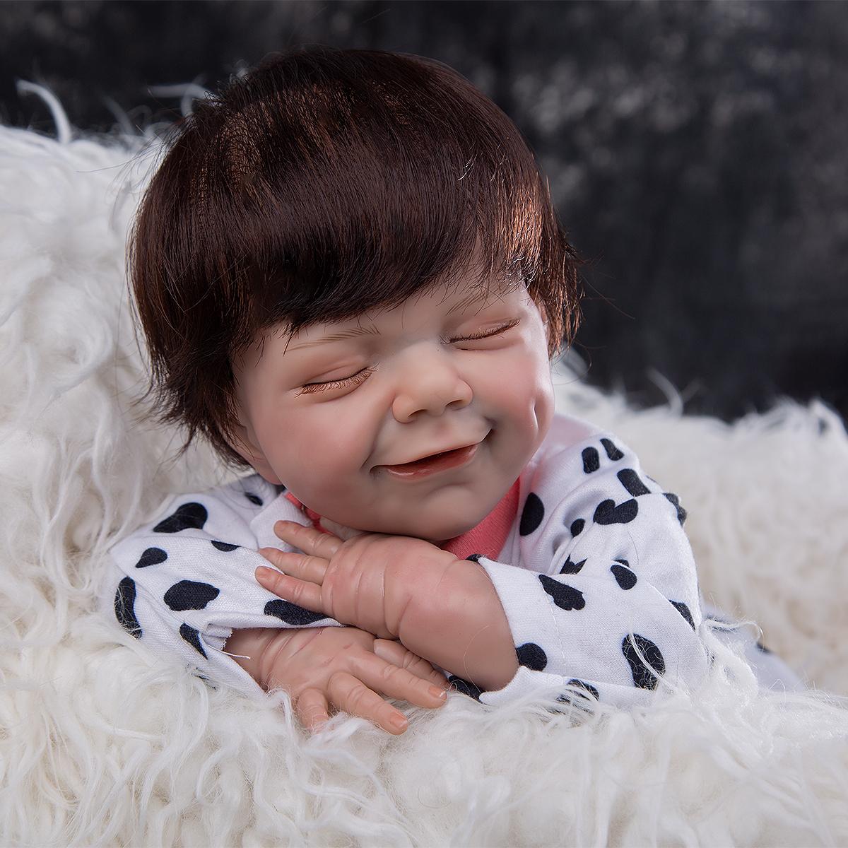 Игрушки-непоседа улыбающиеся куклы Reborn Baby 50 см Kawaii Bonecas ткань для тела с закрытыми глазами, как игрушки для сна, детские подарки на день
Игрушки-непоседа улыбающиеся куклы Reborn Baby 50 см Kawaii Bonecas ткань для тела с закрытыми глазами, как игрушки для сна, детские подарки на день
