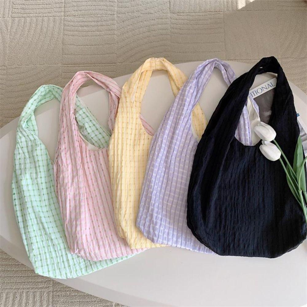Fresh Color Hollow Plaid Bubble Vest Bag Large Capacity Shoulder Bag Vacation Tote Bag Women
Fresh Color Hollow Plaid Bubble Vest Bag Large Capacity Shoulder Bag Vacation Tote Bag Women