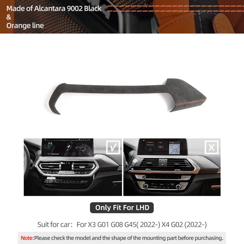 Для BMW X3 G01 G45 X4 G02 iX3 G08 Виготовлено з Алькантари Обгортка Панель Приладової Дошки Рамка Декоративна Накладка для Покращення Вигляду Аксесуари для Салону Автомобіля Orange LHD
Для BMW X3 G01 G45 X4 G02 iX3 G08 Виготовлено з Алькантари Обгортка Панель Приладової Дошки Рамка Декоративна Накладка для Покращення Вигляду Аксесуари для Салону Автомобіля Orange LHD