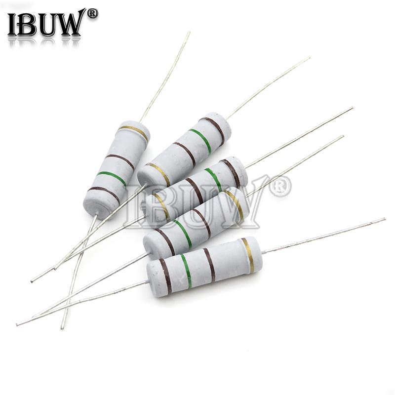 10PCS Carbon Film resistor 5W 5% 1R ~ 1M 2.2R 10R 22R 47R 51R 100R 150R 470R 1K 4.7K 10K 47K 1 2.2 10 22 47 51 100 150 470 Ohm 680K
10PCS Carbon Film resistor 5W 5% 1R ~ 1M 2.2R 10R 22R 47R 51R 100R 150R 470R 1K 4.7K 10K 47K 1 2.2 10 22 47 51 100 150 470 Ohm 680K