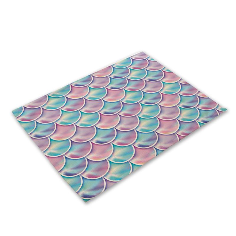 Mermaid Scales Placemat Geometric Placemat Coaster Table Decoration Mat Kitchen Posavasos Manteles individuales Onderzetters 2pcs 30x45cm
Mermaid Scales Placemat Geometric Placemat Coaster Table Decoration Mat Kitchen Posavasos Manteles individuales Onderzetters 2pcs 30x45cm