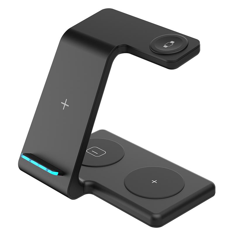 T5 4-in-1 Wireless Charger Desk Dock for Phone/Earphones/Smart Watch (Qi/CE/FCC/ROHS/UKCA/PSE Certificate) Black
T5 4-in-1 Wireless Charger Desk Dock for Phone/Earphones/Smart Watch (Qi/CE/FCC/ROHS/UKCA/PSE Certificate) Black