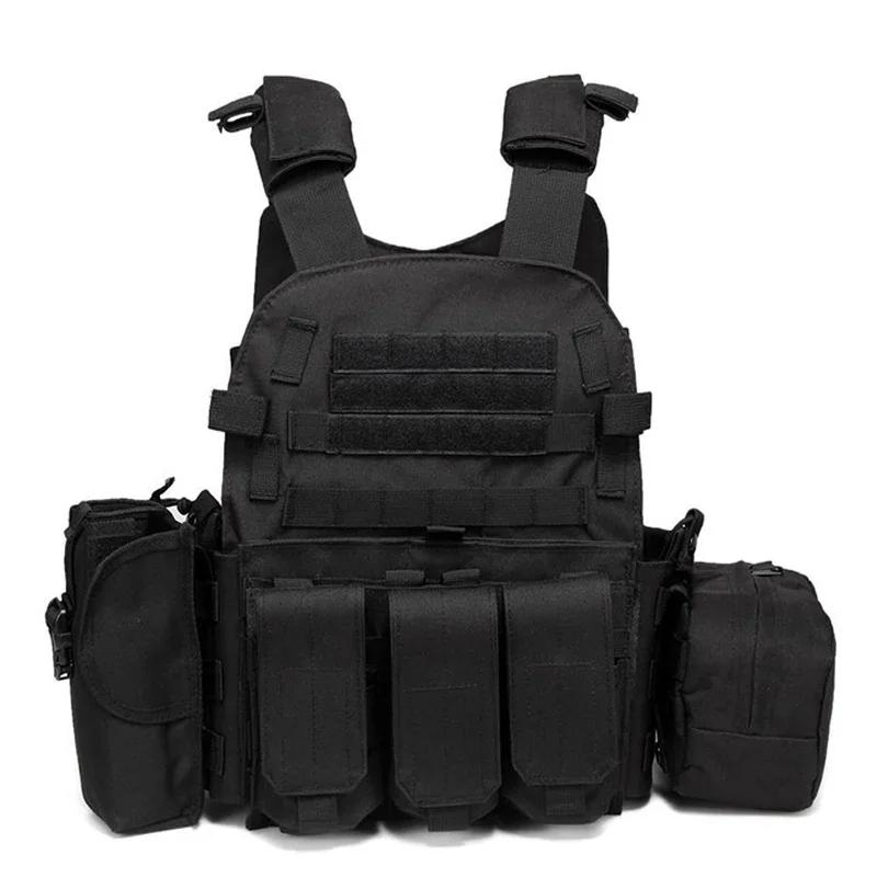 AR15 Military Tactical Vest Body Armor Combat Army CS Gear Hunting Plate Carrier Airsoft Accessories Wargame Pouch Molle Vest чорний
AR15 Military Tactical Vest Body Armor Combat Army CS Gear Hunting Plate Carrier Airsoft Accessories Wargame Pouch Molle Vest чорний
