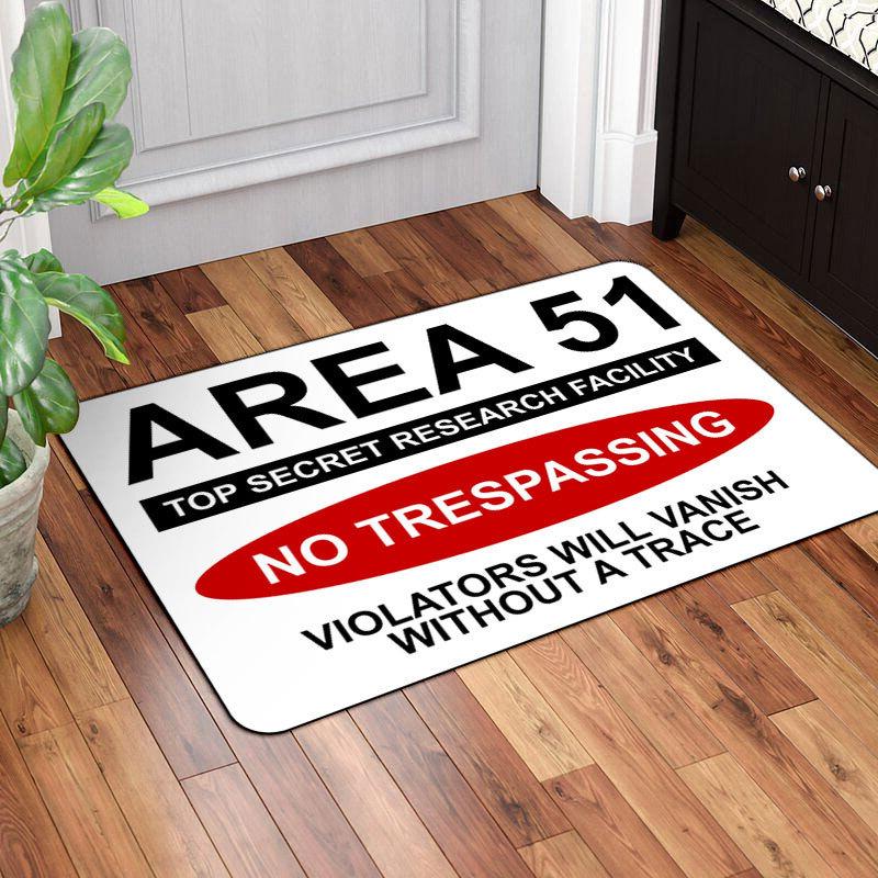 Vintage Warning Sign Carpet Mat Area 51 Rug No Trespassing Grunge Retro Design Cattle Dog Home Decoration Floor Mats Welcome Mat 40x60cm
Vintage Warning Sign Carpet Mat Area 51 Rug No Trespassing Grunge Retro Design Cattle Dog Home Decoration Floor Mats Welcome Mat 40x60cm