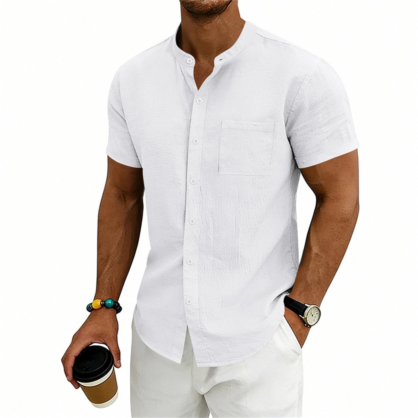 Men s Casual Vintage Collar Short Sleeve Shirt XL білий
Men s Casual Vintage Collar Short Sleeve Shirt XL білий