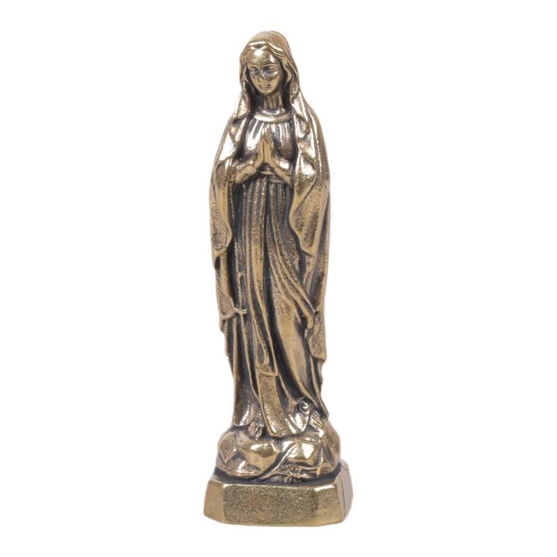Vintage Brass Blessed Holy Mother Figurine Miniature Sculpture Charm for Religious Devotional and Artistics Home Decors 1
Vintage Brass Blessed Holy Mother Figurine Miniature Sculpture Charm for Religious Devotional and Artistics Home Decors 1