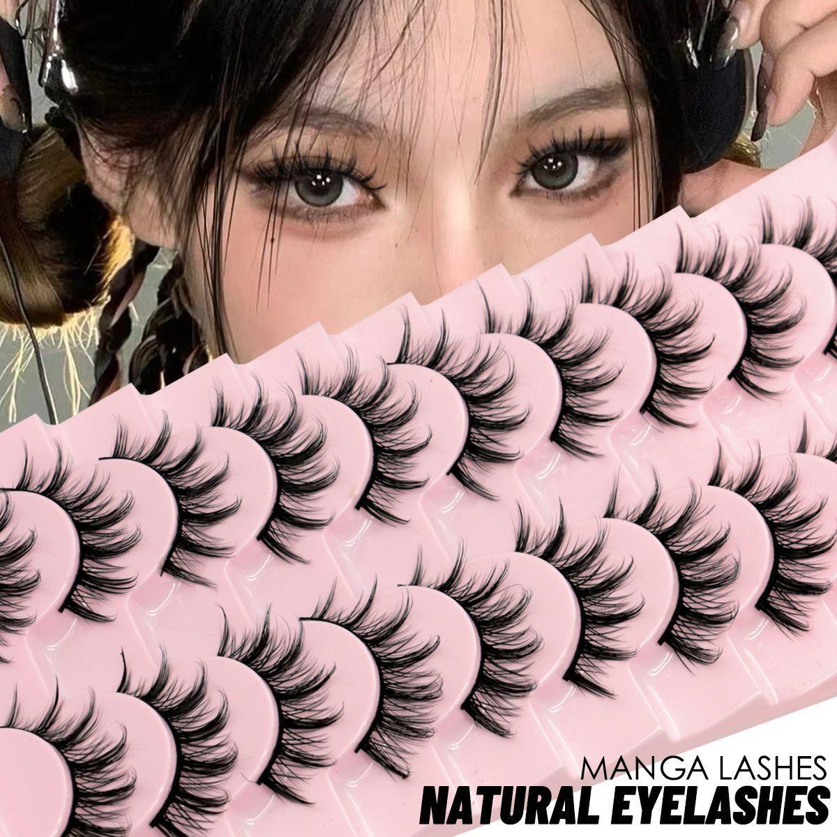 Xiaohongshu Little Devil False Eyelashes - 10 Pairs, Curled and Dense for European & American Style, Thai-Inspired Makeup
Xiaohongshu Little Devil False Eyelashes - 10 Pairs, Curled and Dense for European & American Style, Thai-Inspired Makeup