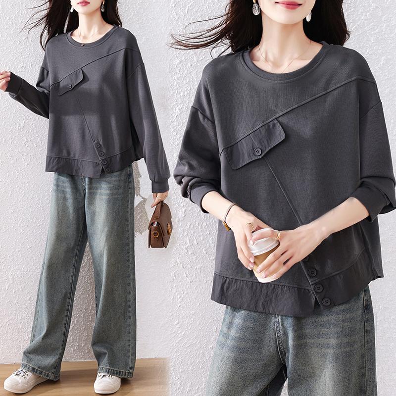 DIMANAF 2025 Осень Женские Худи и Футболки Большого Размера Футболка с Длинным Рукавом Свободные Повседневные Топы Серый 5XL серый
DIMANAF 2025 Осень Женские Худи и Футболки Большого Размера Футболка с Длинным Рукавом Свободные Повседневные Топы Серый 5XL серый