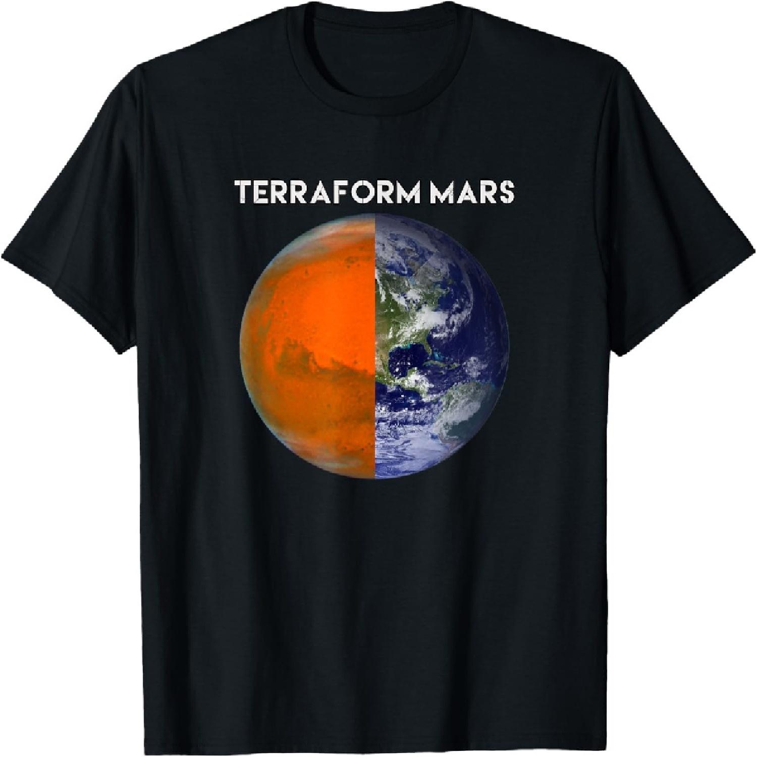 TERRAFORM MARS For Human Migration Funny Witty Occupy Mars T-Shirt XXXXXL різнокольоровий
TERRAFORM MARS For Human Migration Funny Witty Occupy Mars T-Shirt XXXXXL різнокольоровий