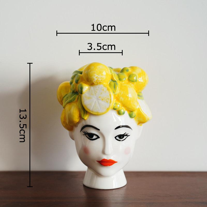 Lemon Girl Ceramic Vase Creative Figures Flower Pots Table Decoration Flowers Arrangement Floral Vases Home Decor Accessories
Lemon Girl Ceramic Vase Creative Figures Flower Pots Table Decoration Flowers Arrangement Floral Vases Home Decor Accessories
