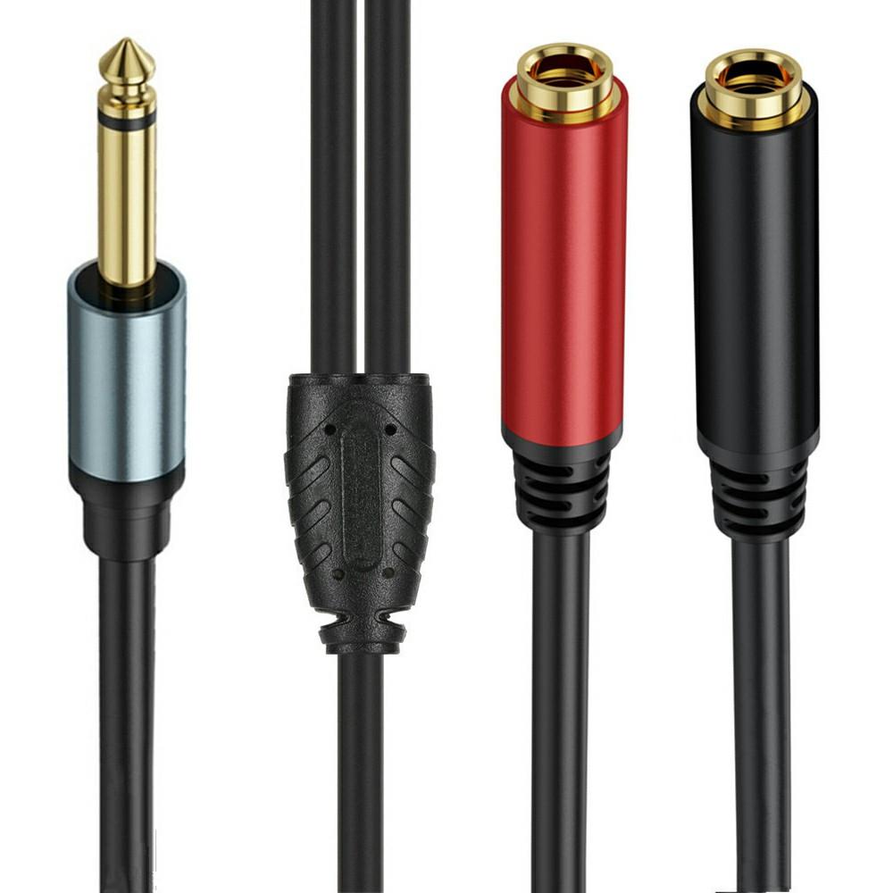 1m 1/4 Inch TS Mono Splitter Y Cable 6.35mm Mono Male Plug to Dual 1/4 Inch 6.35mm Female Jack Wire As Shown A
1m 1/4 Inch TS Mono Splitter Y Cable 6.35mm Mono Male Plug to Dual 1/4 Inch 6.35mm Female Jack Wire As Shown A