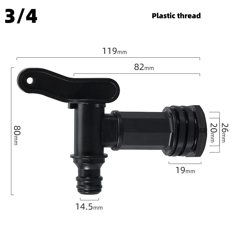 IBC Ton Barrel S60 * 6 Small Nozzle Joint Rain Bucket Adapter Hose Connector Gardening Watering System Tools and Equipment
IBC Ton Barrel S60 * 6 Small Nozzle Joint Rain Bucket Adapter Hose Connector Gardening Watering System Tools and Equipment