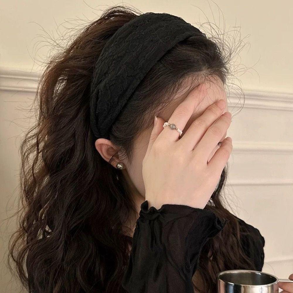 Face Wash Wide Headband Solid Color Chiffon Hair Hoop Sweet Wide Edge Hairband Daily чорний
Face Wash Wide Headband Solid Color Chiffon Hair Hoop Sweet Wide Edge Hairband Daily чорний