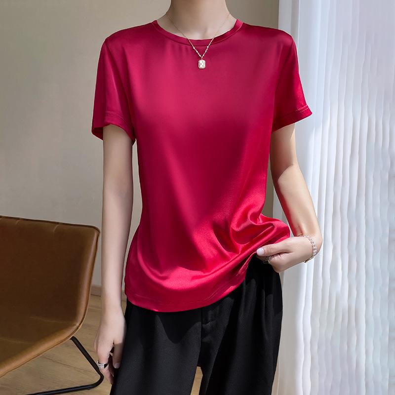 Ice Silk Women s Short Sleeve Pullover T-Shirt, Plus Size, Round Neck, Spring Base Layer, Fresh Red 2025 Style XXL
Ice Silk Women s Short Sleeve Pullover T-Shirt, Plus Size, Round Neck, Spring Base Layer, Fresh Red 2025 Style XXL