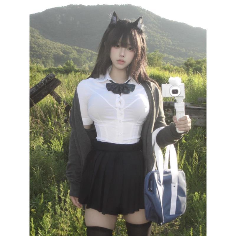 Authentic JK Uniform: Pure Desire Fitted Shirt & Sweet-Spicy College Pleated Skirt Set XL
Authentic JK Uniform: Pure Desire Fitted Shirt & Sweet-Spicy College Pleated Skirt Set XL