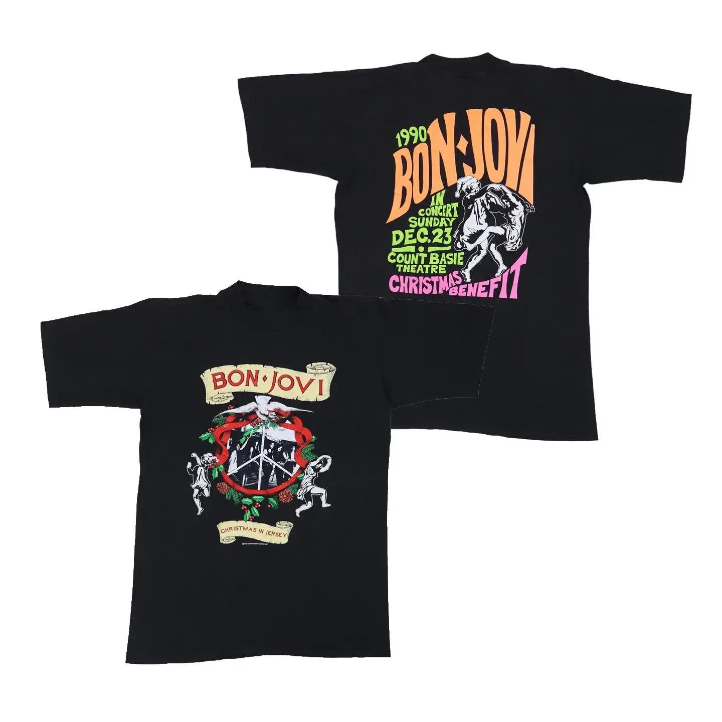 Bon Jovi Slippery When Wet World Tour Graphic Print Unisexs and Womens Loose Short Sleeved Tshirts for Casual Wear All Year 4XL
Bon Jovi Slippery When Wet World Tour Graphic Print Unisexs and Womens Loose Short Sleeved Tshirts for Casual Wear All Year 4XL