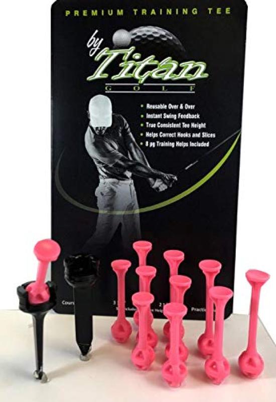 Titan Golf The Perfect Practice Tees Set Titan Golf Plastic tees that allow you to check your swing trajectory Pink рожевий
Titan Golf The Perfect Practice Tees Set Titan Golf Plastic tees that allow you to check your swing trajectory Pink рожевий