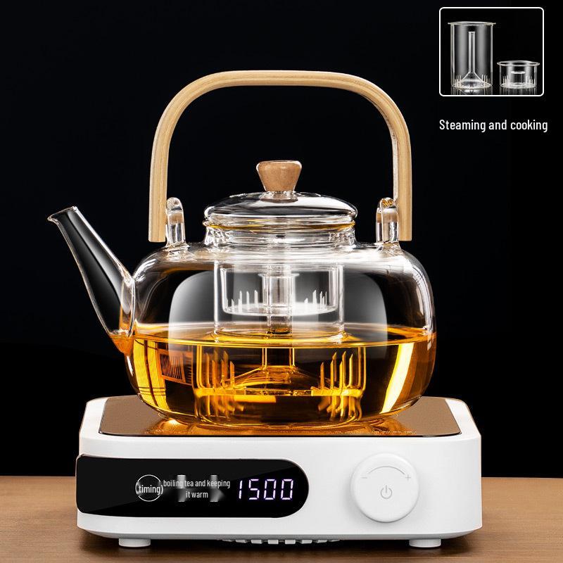 Electric Ceramic Tea Maker Stove Set - High-Temperature Glass Boiling Kettle with Handle, Small Electric Heating Steaming Kettle.
Electric Ceramic Tea Maker Stove Set - High-Temperature Glass Boiling Kettle with Handle, Small Electric Heating Steaming Kettle.
