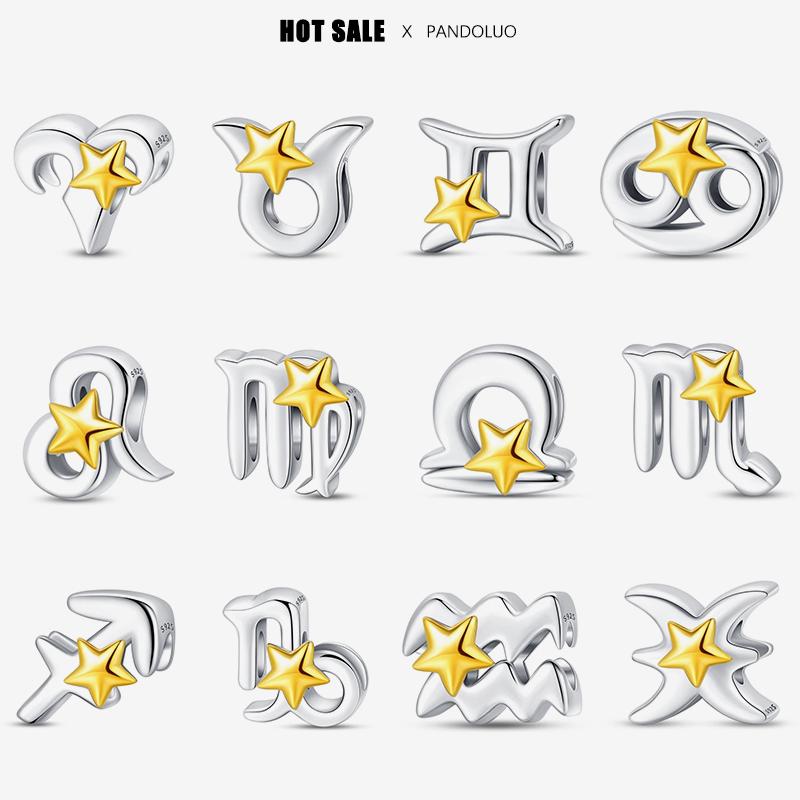 New in 12 Constellations Shape Charm Beads Fits Original Bracelet For Women 925 Silver Pendant Bead Jewelry Gift
New in 12 Constellations Shape Charm Beads Fits Original Bracelet For Women 925 Silver Pendant Bead Jewelry Gift