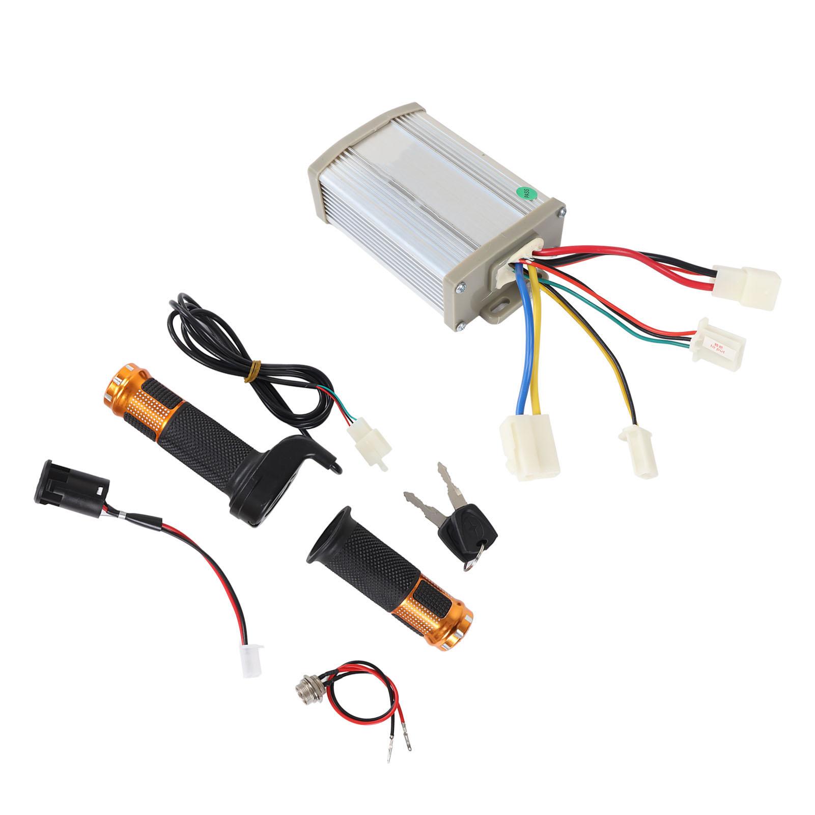 48V 800W Brushed Motor Controller Kit with Throttle Grip Lock Keys Charging Port for Electric Scooter Bike
48V 800W Brushed Motor Controller Kit with Throttle Grip Lock Keys Charging Port for Electric Scooter Bike