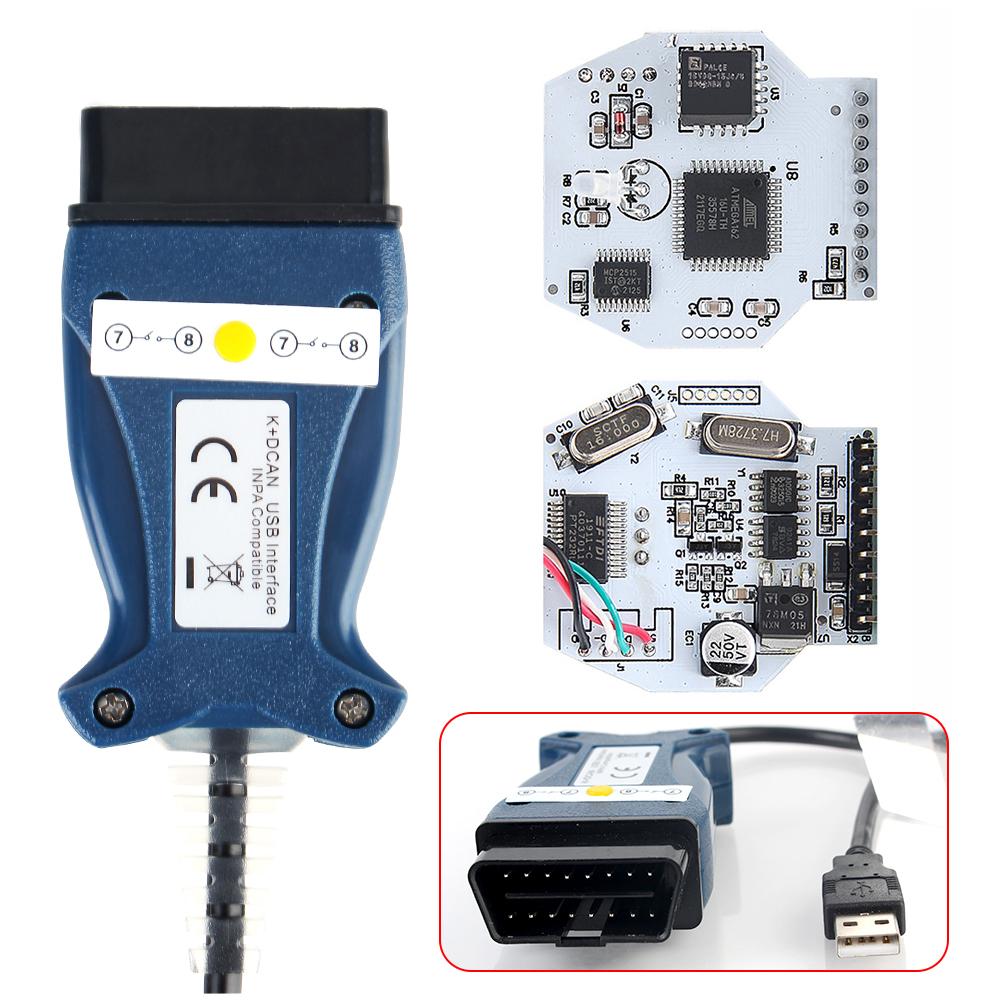 Автомобільні аксесуари для BMW E Chassis E46 E60 E87 MINI R50 K+CAN OBD2 сканер FTDI FT232 чіп INPA Cable Car Діагностичні інструменти з комутатором зчитування коду Blue
Автомобільні аксесуари для BMW E Chassis E46 E60 E87 MINI R50 K+CAN OBD2 сканер FTDI FT232 чіп INPA Cable Car Діагностичні інструменти з комутатором зчитування коду Blue