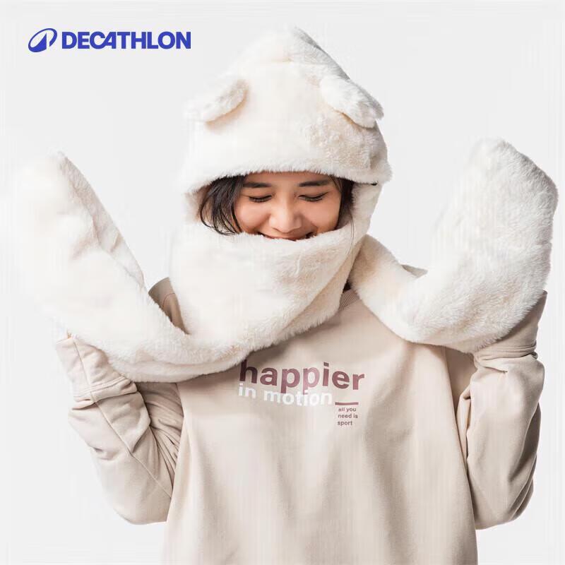 Комбо-шапка с шарфом с ушками медведя от Decathlon One Size
Комбо-шапка с шарфом с ушками медведя от Decathlon One Size