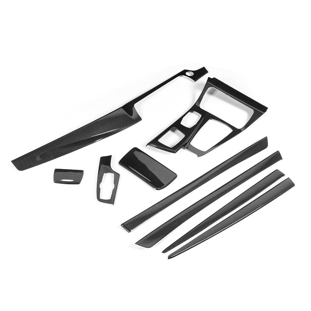 9pcs Carbon Fiber Car Interior Decor Trim Kit Fit for 5 Series F10 F18 LCI 10 16 without Auto Start Stop Button RHD
9pcs Carbon Fiber Car Interior Decor Trim Kit Fit for 5 Series F10 F18 LCI 10 16 without Auto Start Stop Button RHD
