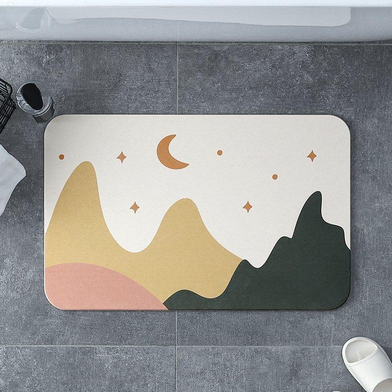 Modern Landscape Painting Diatomite Carpet Non-slip Bathroom Entryway Dirty Resistant Floor Mats Home Decoration 50X80CM(1.6X2.6FT
Modern Landscape Painting Diatomite Carpet Non-slip Bathroom Entryway Dirty Resistant Floor Mats Home Decoration 50X80CM(1.6X2.6FT