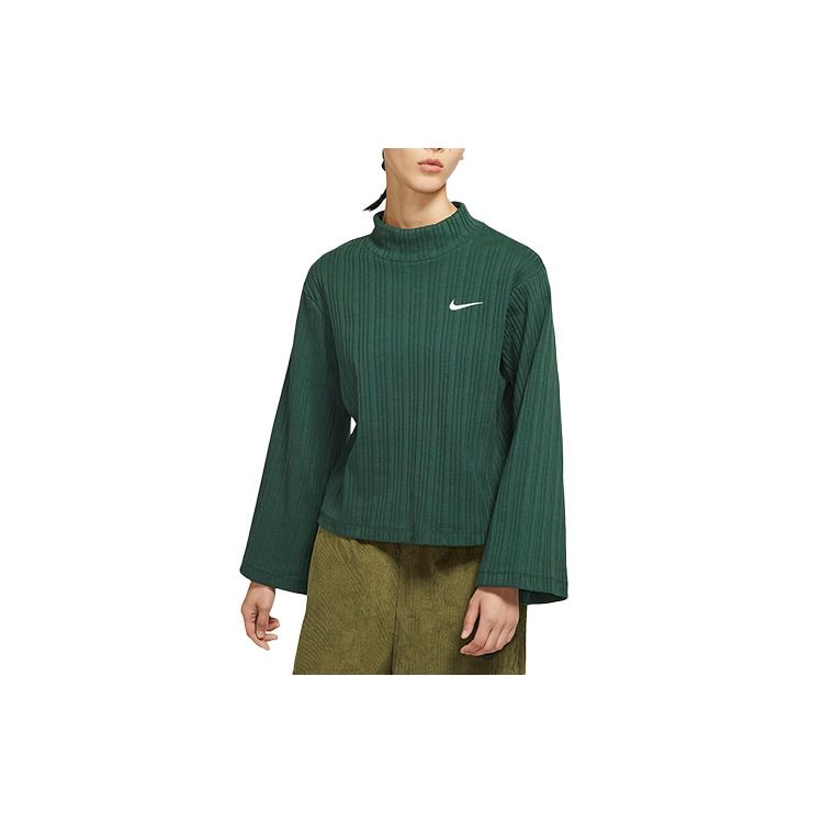 Nike Sportswear Ribbed Knit High Neck Long Sleeve T-Shirt Women Tops Green DM6400-397 M
Nike Sportswear Ribbed Knit High Neck Long Sleeve T-Shirt Women Tops Green DM6400-397 M